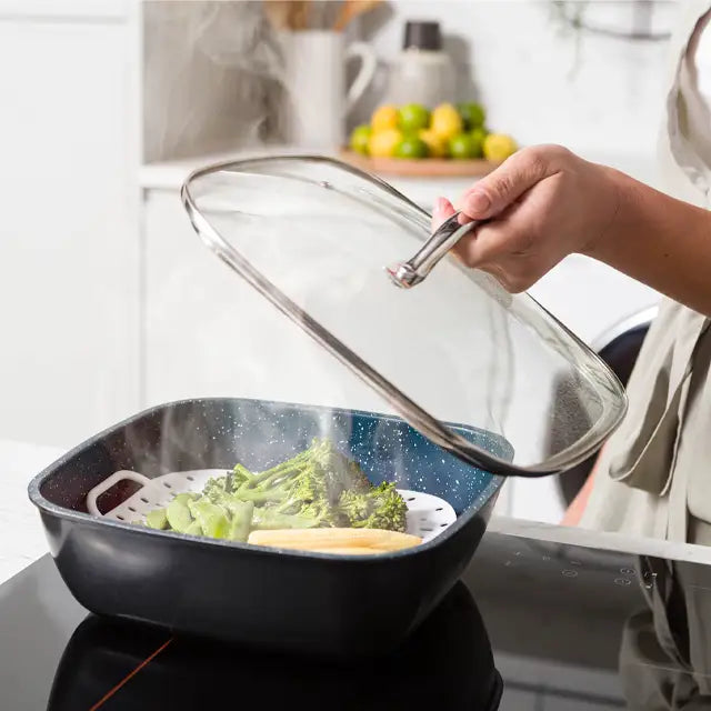 FlavorStone® Diamond 24cm Glass Lid